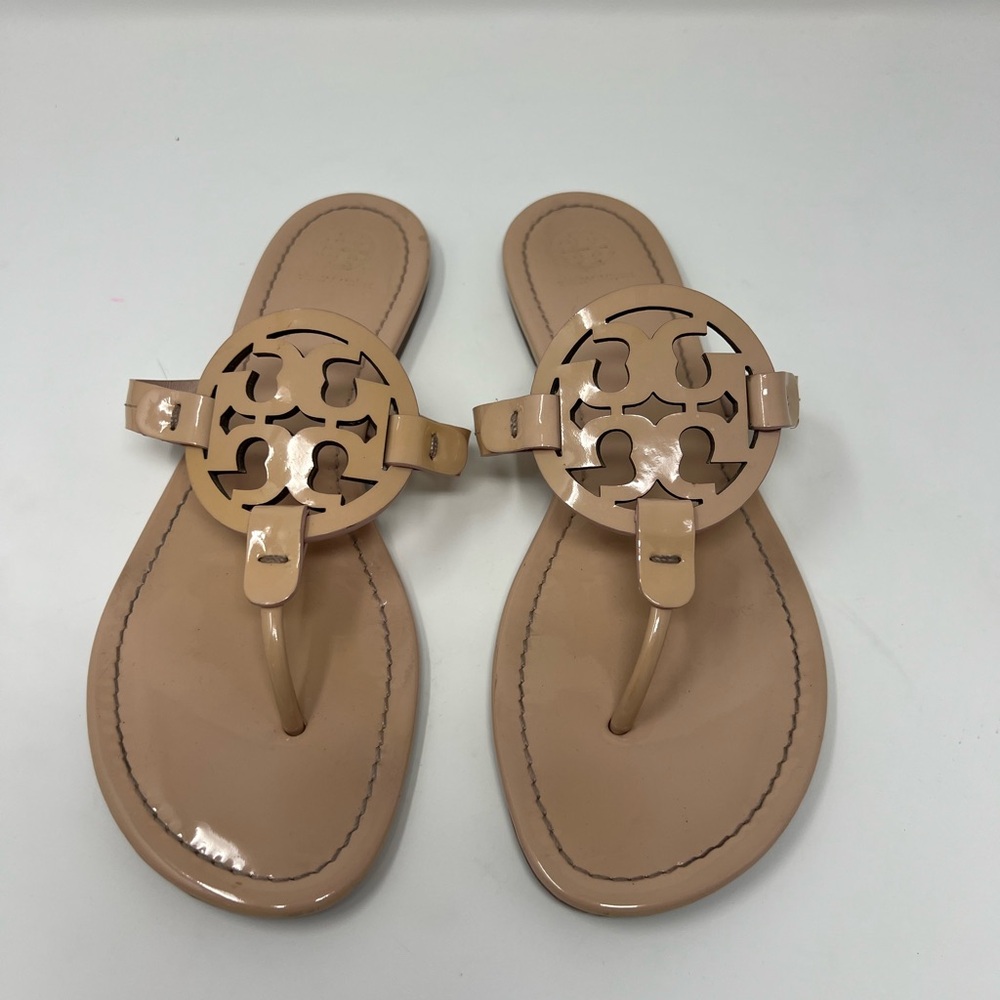 Tory Burch Miller Sandal SEASHELL Pink Size 10M
